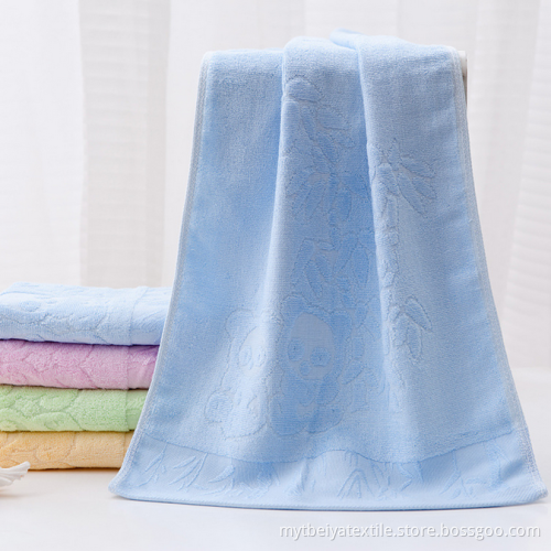 The panda bamboo wipes his face towels bamboo fiber towel